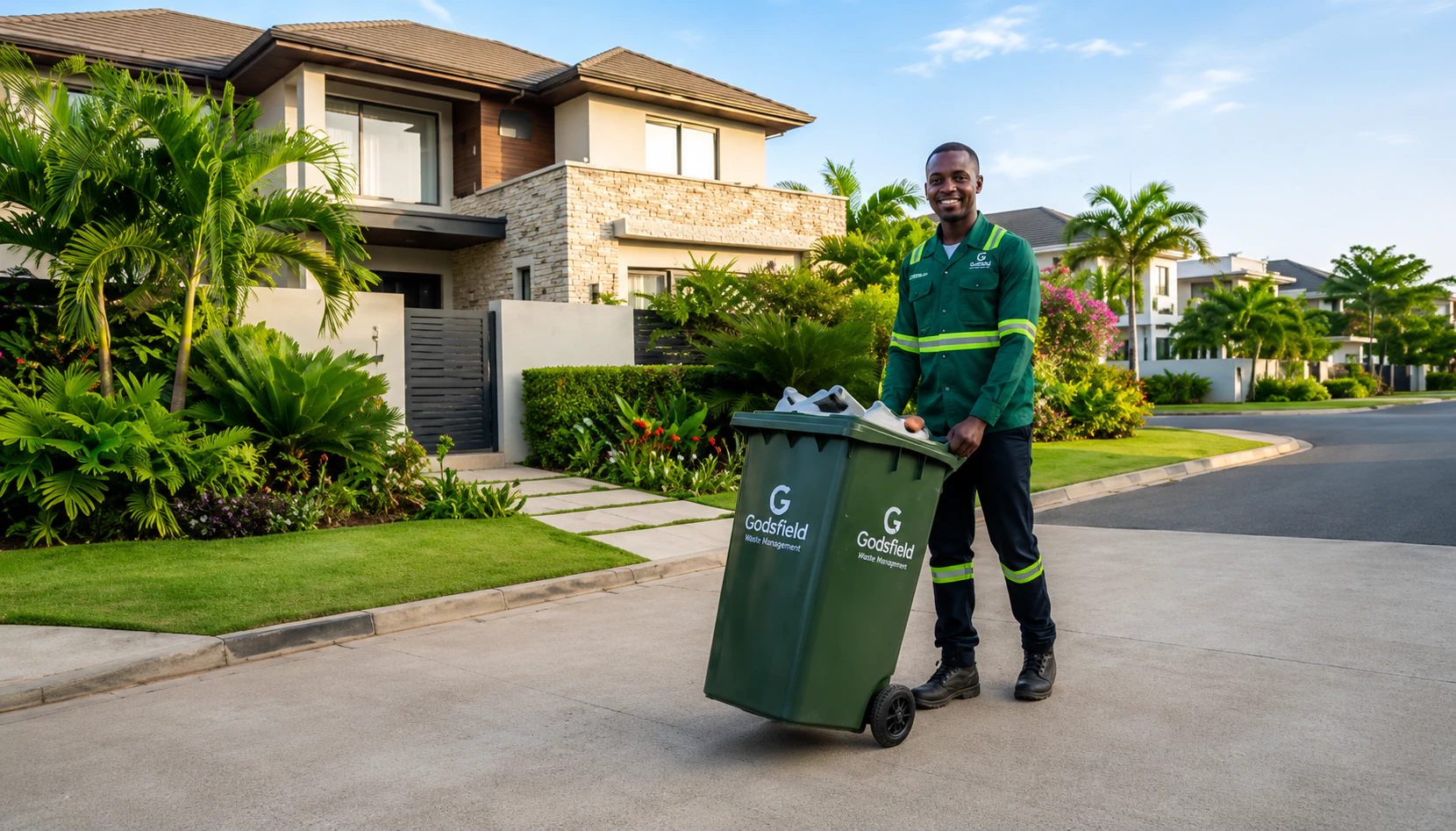 Godsfield waste management professional serving a residential home